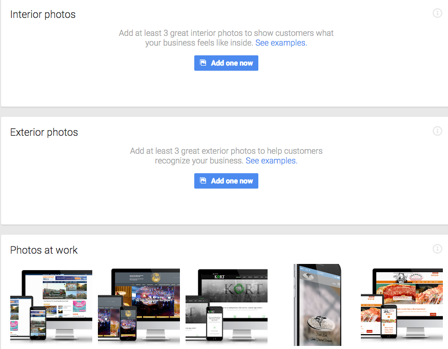 manage photos in google my business